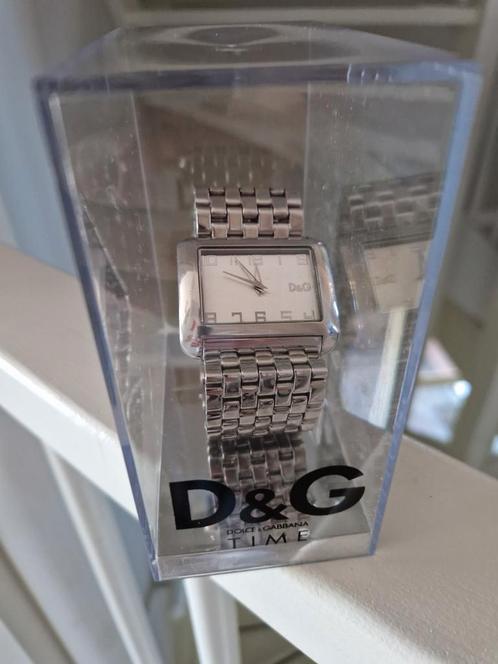 D&G Time Unisex Vintage, Sieraden, Tassen en Uiterlijk, Horloges | Dames, Zo goed als nieuw, Dolce & Gabbana, Staal, Leer, Ophalen of Verzenden
