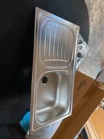 Spoelbak blanco wasbak rvs 86x46 cm inkl aansluitset, Ophalen, Nieuw, Minder dan 100 cm