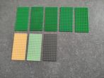8 Lego grondplaten bouwplaten 8x16, Ophalen of Verzenden, Gebruikt, Lego