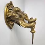 Set art deco messing wandkandelaren olifant XL regency, Antiek en Kunst, Ophalen of Verzenden, Koper of Brons