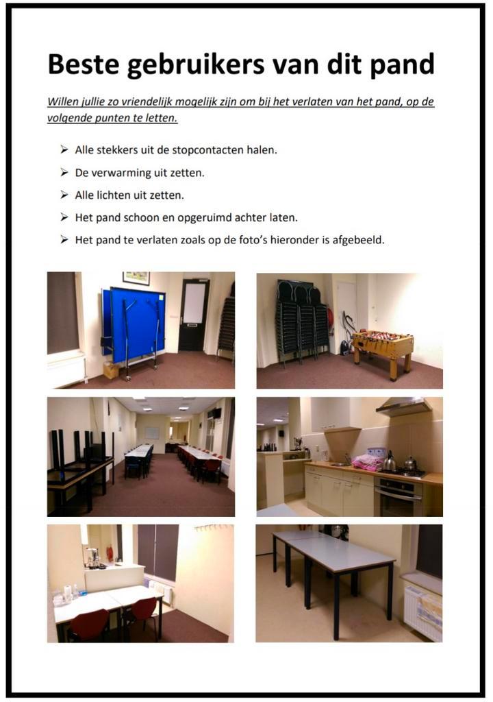 Pand te huur, feest, vergaderingen, zaal, bruiloft, verhuur, Hobby en Vrije tijd, Feestartikelen, Zo goed als nieuw, Ophalen