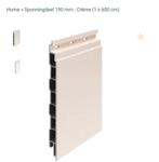 Keralit Sponningdeel 190- Crème, Doe-het-zelf en Verbouw, Platen en Panelen, Ophalen, Nieuw