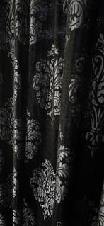 Zeer mooie  vloerse zware over gordijnen, Huis en Inrichting, Ophalen, 200 cm of meer, Zwart, Zo goed als nieuw