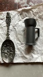 Kannetje en  lepel. Materiaal: tin, Antiek en Kunst, Antiek | Tin, Ophalen