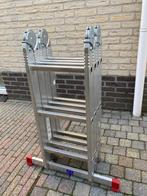 vouwladder 4x3, Doe-het-zelf en Verbouw, Ladders en Trappen, Ophalen, Gebruikt, Ladder, Opvouwbaar of Inschuifbaar