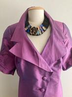 ZUIVER ZIJDE, pracht pak in gloedvol paars 42/44, Kostuum of Pak, Verzenden, Paars, Maat 42/44 (L)