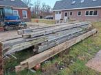 Houten balken uit sloop stolpboerderij, Ophalen