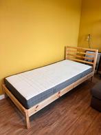 Ikea Tarva 90x200 1 pers, Huis en Inrichting, Slaapkamer | Bedden, Ophalen, 90 cm, Eenpersoons, Wit