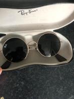 Ray-Ban Zonnebril - Ronde Glazen, Gebruikt, Zonnebril, Zwart, Ophalen of Verzenden