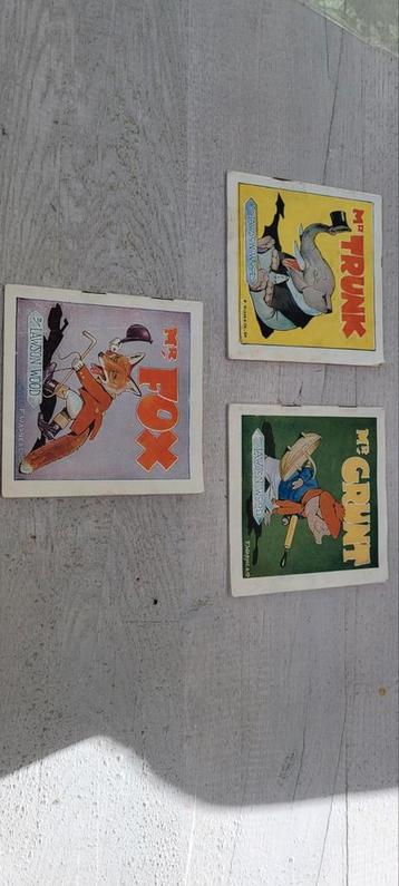 Oude boekjes Mr Fox Lawson Wood boek Mr Trunk strip Mr Grunt beschikbaar voor biedingen