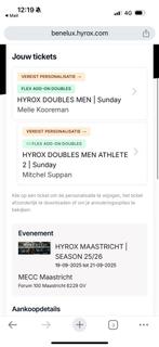 Hyrox Maastricht 21-09 Doubles men open, Eén persoon, Overige soorten