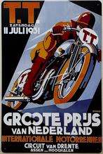 TT Assen 1931 grote prijs moto GP reclamebord van metaal