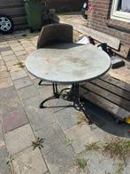 Antieke Tuintafel met Gietijzeren Onderstel, Antiek en Kunst, Antiek | Meubels | Tafels, Ophalen of Verzenden