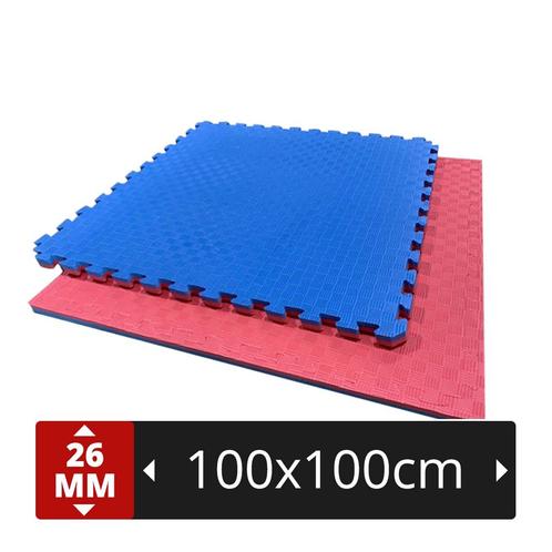 Puzzelmatten TATAMI 26 EVA FOAM ROOD-BLAUW vechtsport 2,6cm, Sport en Fitness, Vechtsporten en Zelfverdediging, Nieuw, Judo, Ophalen of Verzenden