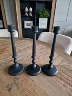 riviera maison warrington candle kandelaar kaars zwart black, Antiek en Kunst, Ophalen of Verzenden