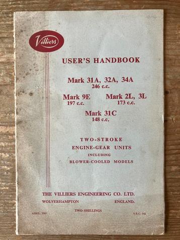 Negen Villiers Spare Parts Lists en Manuals beschikbaar voor biedingen