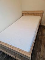 Houten Bed 100x200 cm, 100 cm, Eenpersoons, Bruin, Ophalen of Verzenden