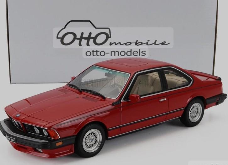 1:18 BMW M6 6 serie (E24) uit 1986 Henna rood Ottomobile, Hobby en Vrije tijd, Modelauto's | 1:18, Nieuw, Auto, OttOMobile, Ophalen of Verzenden