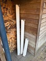 3 screens zandkleurig doek in prima staat, Doe-het-zelf en Verbouw, Rolluiken, Ophalen, Gebruikt, Wit, 150 tot 200 cm