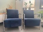 Montèl stoel blauw, Huis en Inrichting, Fauteuils, Ophalen, Gebruikt, 75 tot 100 cm, 50 tot 75 cm