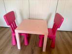 IKEA stoeltjes + tafel roze, Kinderen en Baby's, Kinderkamer | Tafels en Stoelen, Gebruikt, Ophalen