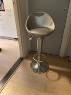 Bar kruk met leuning vintage 4 stuks draaibaar, Ophalen, Zo goed als nieuw, Grijs