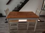 Tafel + 2 stoelen IKEA, Huis en Inrichting, Tafels | Eettafels, Ophalen, Gebruikt, 50 tot 100 cm, 100 tot 150 cm