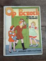 Oud kinderboek Op Bezoek versjes van S. Franke jaren 50, Antiek en Kunst, Ophalen of Verzenden