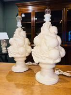 Set van twee stenen fruit lampen Italiaanse stijl, Huis en Inrichting, Lampen | Tafellampen, Ophalen, A, A, A
