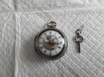 Zilver zakhorloge dateert ongeveer 1760 kast 50mm dik 24mm, Ophalen of Verzenden