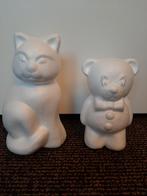 Styropor Kat en Beer - Knutselproject, Ophalen of Verzenden, Zo goed als nieuw, Knutselwerk