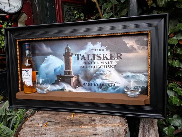Whisky Wandrek Talisker Storm - Mancave Decoratie, Huis en Inrichting, Woonaccessoires | Lijsten, Ophalen of Verzenden