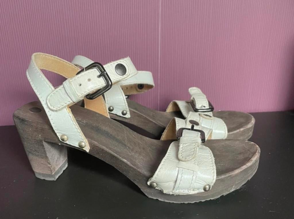 Softclox leren sandalen met flexibele zool, Kleding | Dames, Schoenen, Verzenden, Wit, Sandalen of Muiltjes, Zo goed als nieuw