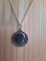 Zilveren Halve Dollar 1966 J.F.K., Sieraden, Tassen en Uiterlijk, Ophalen of Verzenden, Zo goed als nieuw, Zilver, Zilver