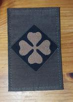 Defensie mouwembleem 4e divisie GVT, Ophalen of Verzenden, Landmacht, Nederland, Embleem of Badge