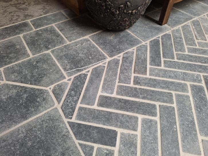 rustiek landelijk waalklinkervloertje Vietnamees Hardsteen, Doe-het-zelf en Verbouw, Tegels, Nieuw, Vloertegels, Hardsteen, Ophalen