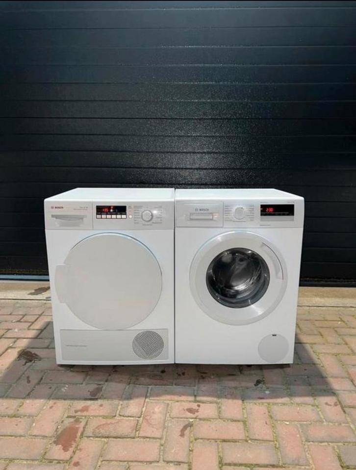 Bosch Wasmachine & Warmtepompdroger, Witgoed en Apparatuur, Wasdrogers, Zo goed als nieuw, Overige typen, 8 tot 10 kg, 85 tot 90 cm
