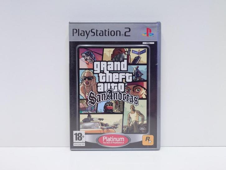 Grand Theft Auto (GTA) San Andreas (Platinum) |PlayStation 2, Spelcomputers en Games, Games | Sony PlayStation 2, Zo goed als nieuw