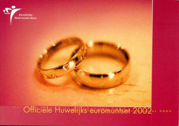 HUWELIJK EURO MUNT SET 2002 BU KWALITEIT EEN MOEILIJK JAAR, Postzegels en Munten, Munten | Nederland, Setje, Euro's, Koningin Beatrix