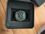 Horloge, Sieraden, Tassen en Uiterlijk, Horloges | Heren, Overige merken, Leer, Staal, Polshorloge