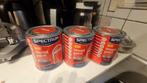 3 Blikken Spectrum Houtverf - Engels Rood, Doe-het-zelf en Verbouw, Verf, Beits en Lak, Gebruikt, Ophalen of Verzenden, Verf, Minder dan 5 liter