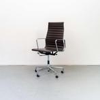 11x Vitra Eames EA 119 Bureaustoel Donkerbruin Leer – Chroom, Niet ingevuld, Bruin, Niet ingevuld, Ophalen of Verzenden