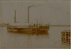 677B fotokaart Velserpont - veerpont, stoom, overzet, Ophalen of Verzenden, Voor 1920, Ongelopen, Noord-Holland