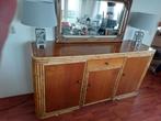 Vintage bamboe dressoir excl. spiegel, 150 tot 200 cm, 25 tot 50 cm, Gebruikt, Ophalen