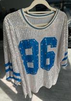 Base ball pailletten shirt , 38/40, Kleding | Dames, T-shirts, Maat 38/40 (M), Blauw, Nieuw, Ophalen of Verzenden
