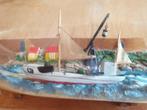 SCHIP IN FLES Deense vissersboot Flessenscheepje, Hobby en Vrije tijd, Modelbouw | Boten en Schepen, Ophalen of Verzenden, Gebruikt