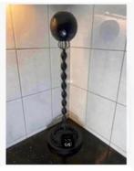 Korting Hoge metalen Brocante hoedenstandaard met hout, Ophalen of Verzenden