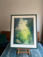 Onderwaterwereld – Aquarel met Zeemeerminnen, Ophalen of Verzenden