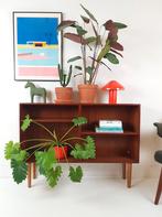 Vintage deens vakken kastje boeken teak hout fineer, Ophalen of Verzenden, Huis en Inrichting