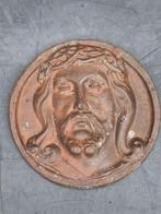 Zware bronzen Jezus Christus sculptuur, Antiek en Kunst, Antiek | Religie, Ophalen of Verzenden